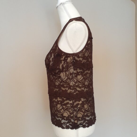 Karen Kane Lace Tank Top - Picture 3 of 13